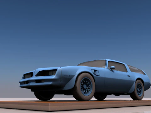 Pontiac Firebird Trans AM Type K 1977 3D Print Model