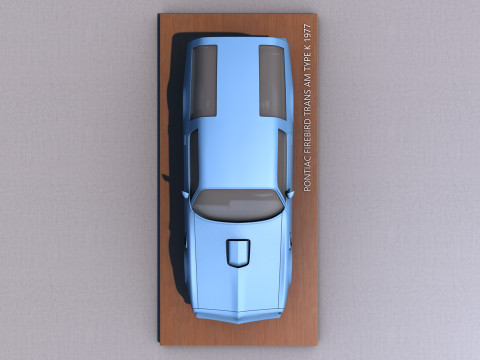 Pontiac Firebird Trans AM Type K 1977 3D 프린트 모델