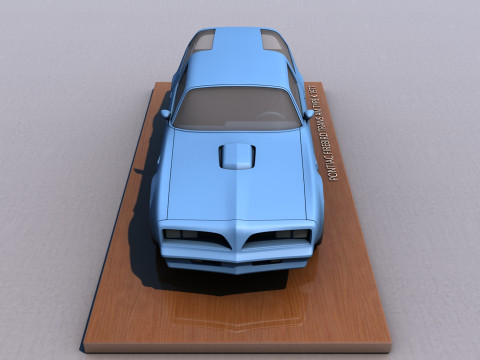 Pontiac Firebird Trans AM Type K 1977 3D 프린트 모델
