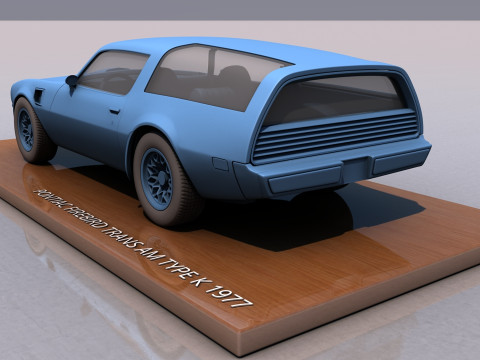 Pontiac Firebird Trans AM Type K 1977 3D 프린트 모델