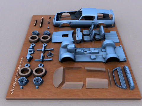 Pontiac Firebird Trans AM Type K 1977 3D Print Model