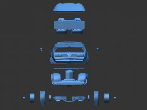 Pontiac Firebird Trans AM Type K 1977 3D Print Model