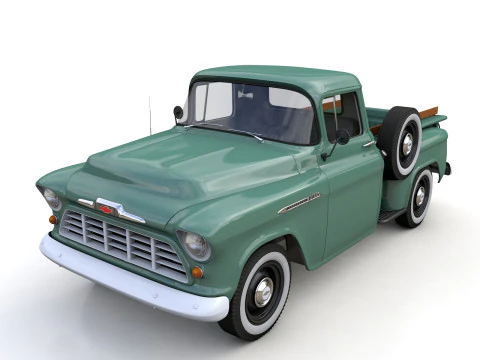 雪佛兰 3100 步边皮卡 1955 年 3D 模型