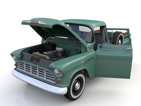 Chevy 3100 Steepside Pickup 1955 3D Model