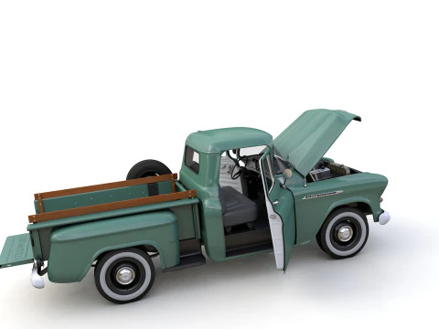 Chevy 3100 Steepside Pickup 1955 3D Model