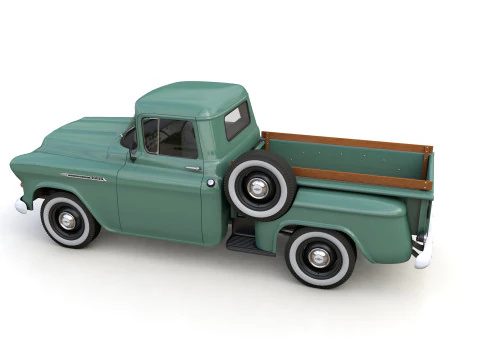 Chevy 3100 Steepside Pickup 1955 3D Model