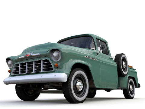 Chevy 3100 Steepside Pickup 1955 3Dモデル