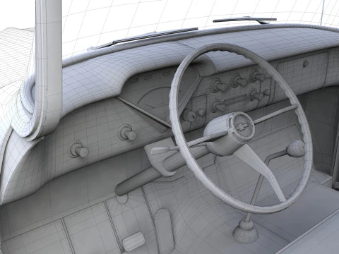 Chevy 3100 Steepside Pickup 1955 3D Model
