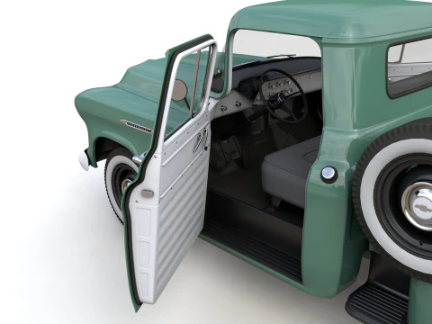 Chevy 3100 Steepside Pickup 1955 3D Model