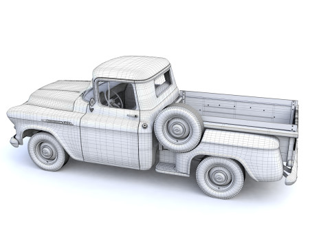Chevy 3100 Steepside Pickup 1955 3Dモデル