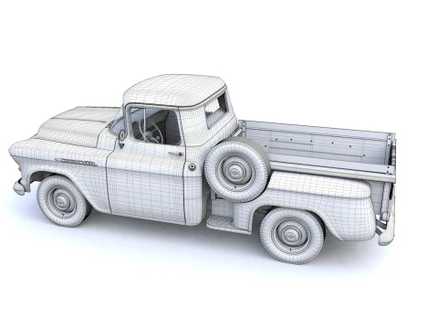 Chevy 3100 Steepside Pickup 1955 3D Model