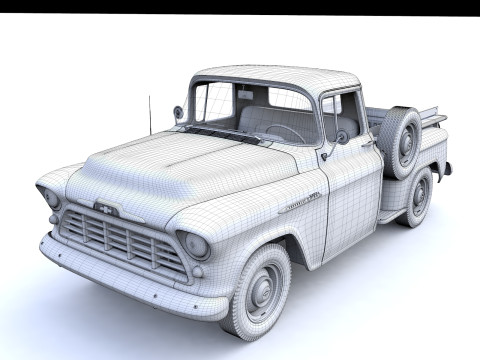Chevy 3100 Steepside Pickup 1955 3Dモデル