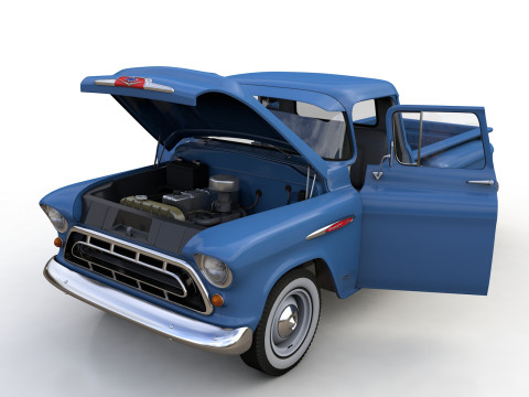 Chevy 3100 Steepside Pickup 1957 3Dモデル