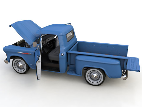 Chevy 3100 Steepside Pickup 1957 3Dモデル
