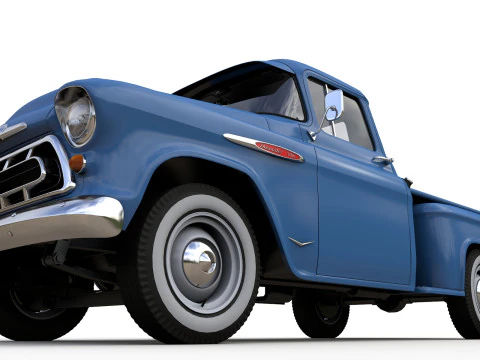Chevy 3100 Steepside Pickup 1957 3D Model