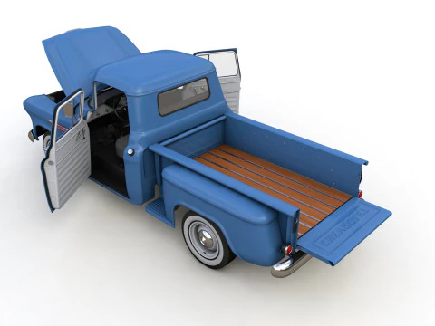 Chevy 3100 Steepside Pickup 1957 3D Model
