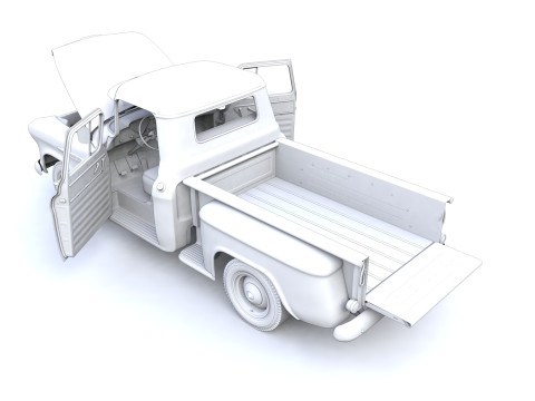 Chevy 3100 Steepside Pickup 1957 3Dモデル