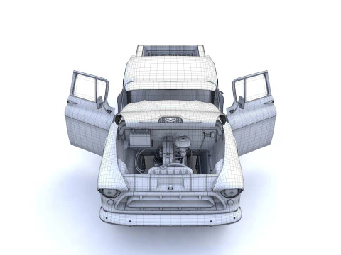 Chevy 3100 Steepside Pickup 1957 3D Model