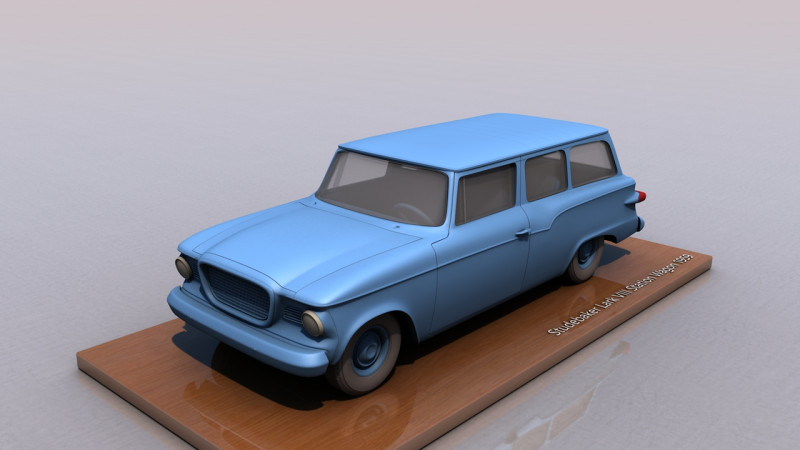 Studebaker Lark VII Station Wagon 1959 3D Print Model .c4d .max .obj .3ds .fbx .stl .blend 
