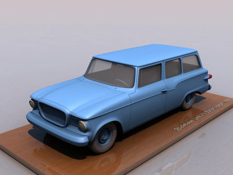 Studebaker Lark VII kombi 1959 Model do druku 3D