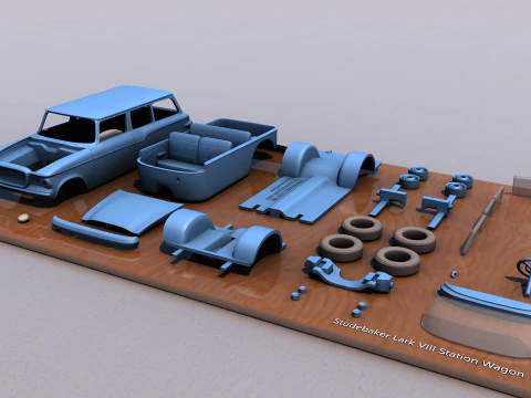 Studebaker Lark VII Station Wagon 1959 Modelo de Impressão 3D