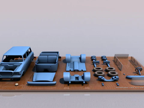 Studebaker Lark VII Station Wagon 1959 Modelo de Impressão 3D