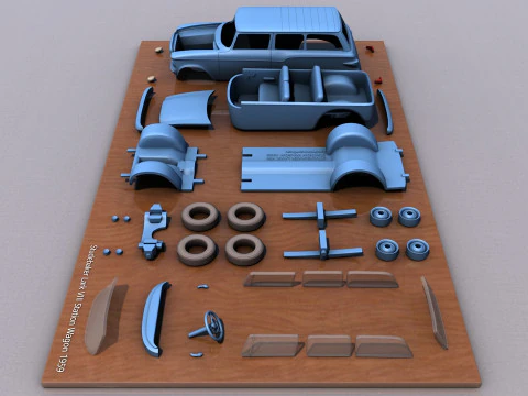 Studebaker Lark VII Station Wagon 1959 Modelo de Impressão 3D