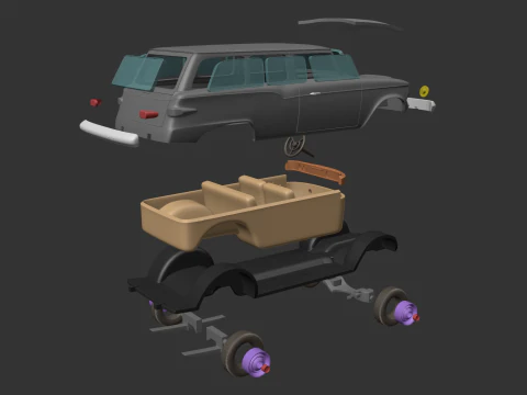 Studebaker Lark VII Station Wagon 1959 Modelo de Impressão 3D