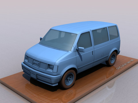 GMC Safari Van 1987 Modello di stampa 3D