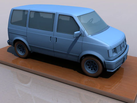 GMC Safari Van 1987 3D Print Model