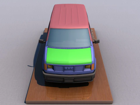 GMC Safari Van 1987 3D Print Model