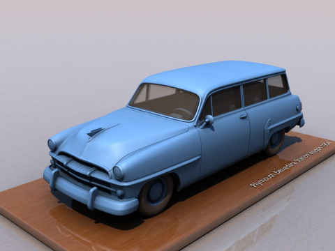 Plymouth Belvedere Station Wagon 1954 Modello di stampa 3D