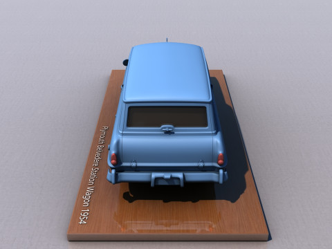 Plymouth Belvedere Station Wagon 1954 Model do druku 3D