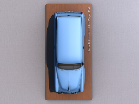 Plymouth Belvedere Station Wagon 1954 Model do druku 3D