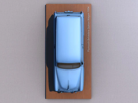 Carrinha Plymouth Belvedere 1954 Modelo de Impressão 3D