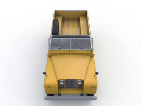 Capote in tela Land Rover Serie II LWB 1961 Modello 3D