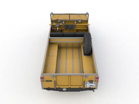 Capote in tela Land Rover Serie II LWB 1961 Modello 3D