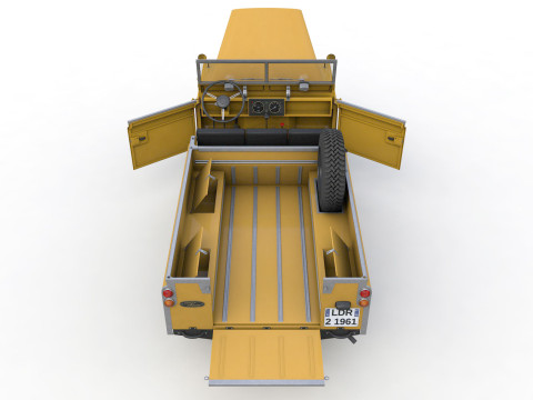 Capote in tela Land Rover Serie II LWB 1961 Modello 3D