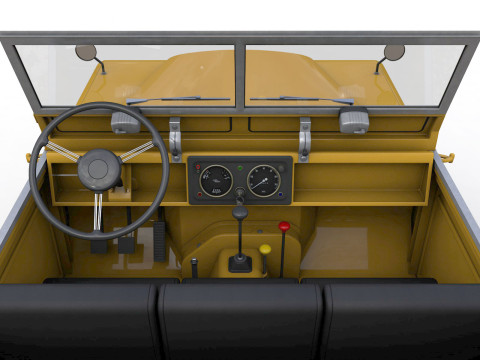 Capote in tela Land Rover Serie II LWB 1961 Modello 3D