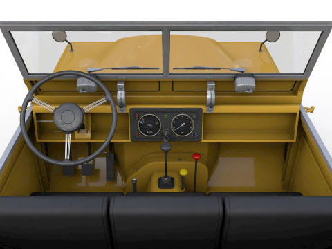 Land Rover Serie II LWB Canvas Hood 1961 3D Model