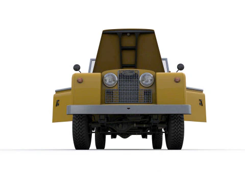 Land Rover Serie II LWB Canvas Hood 1961 3D Model