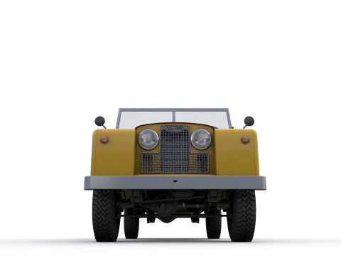 Land Rover Serie II LWB Canvas Hood 1961 3D Model