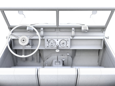 Capote in tela Land Rover Serie II LWB 1961 Modello 3D