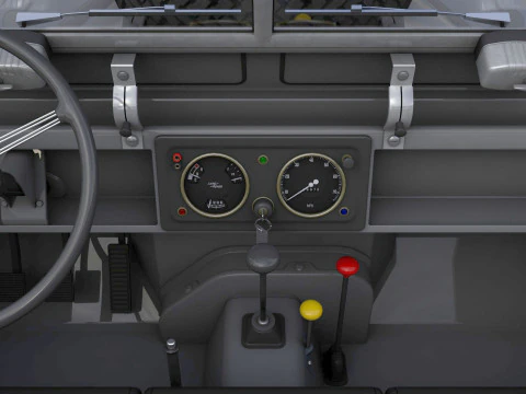 Land Rover Serie II SWB Canvas Hood 1961 3D Model