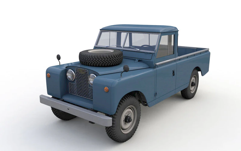 Camioncino Land Rover Serie II LWB del 1961 Modello 3D .c4d .max .obj .3ds .fbx .stl .blend