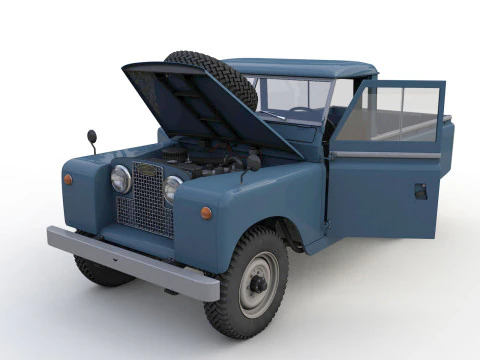 Camioncino Land Rover Serie II LWB del 1961 Modello 3D