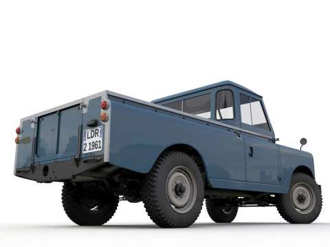 Camioncino Land Rover Serie II LWB del 1961 Modello 3D