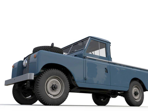 Camioncino Land Rover Serie II LWB del 1961 Modello 3D