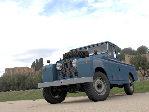 Camioncino Land Rover Serie II LWB del 1961 Modello 3D