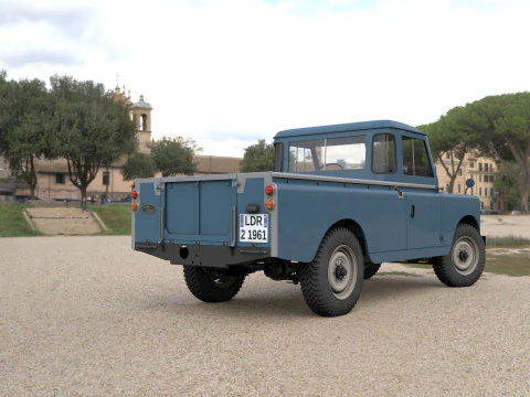 Camioncino Land Rover Serie II LWB del 1961 Modello 3D